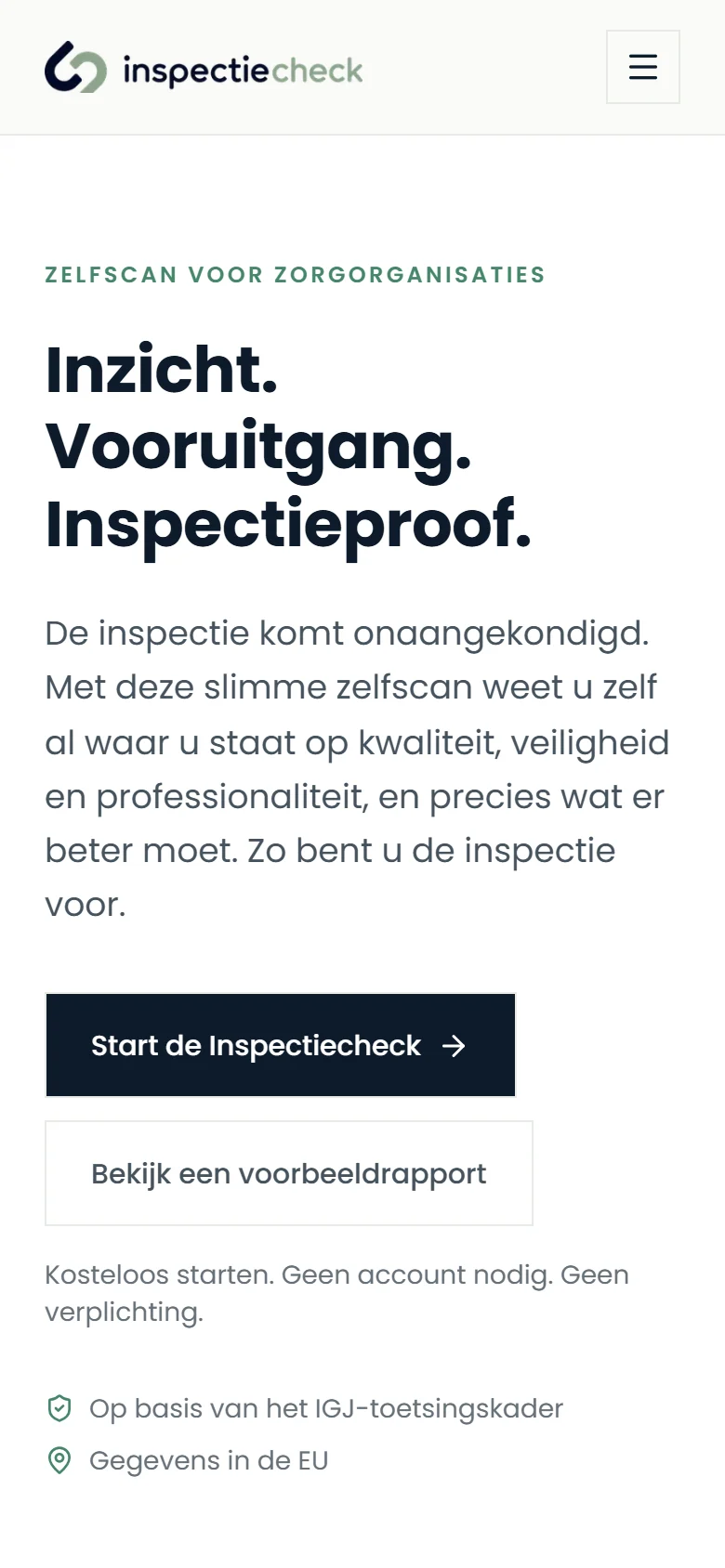 InspectieCheck op een telefoon
