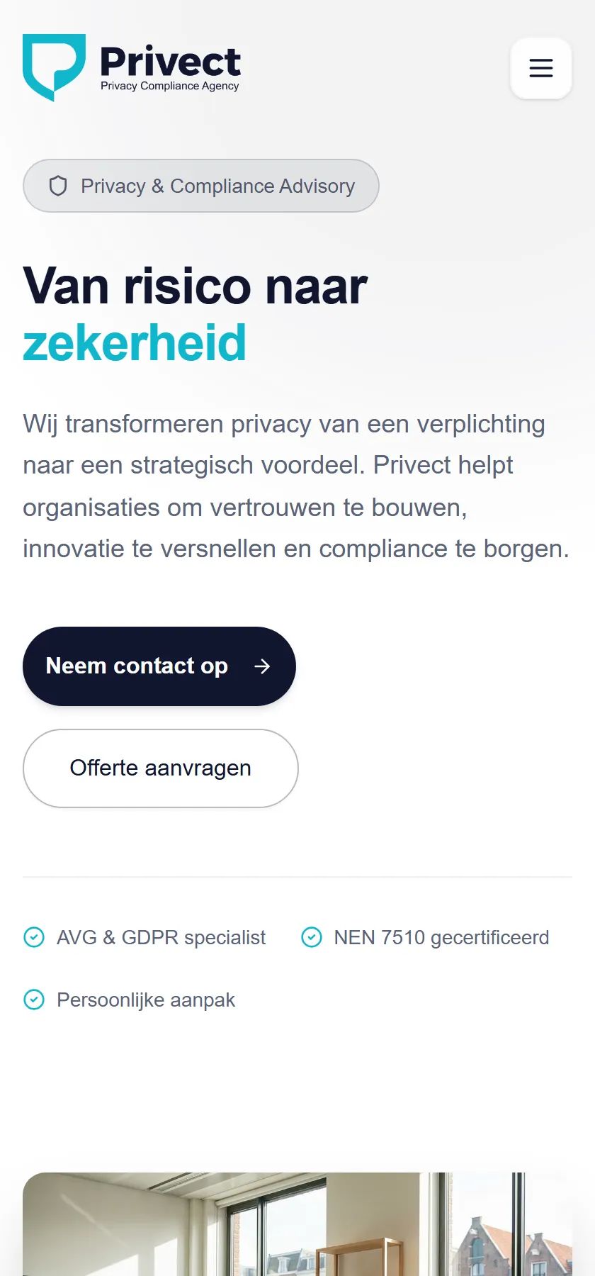 privect.nl op mobiel